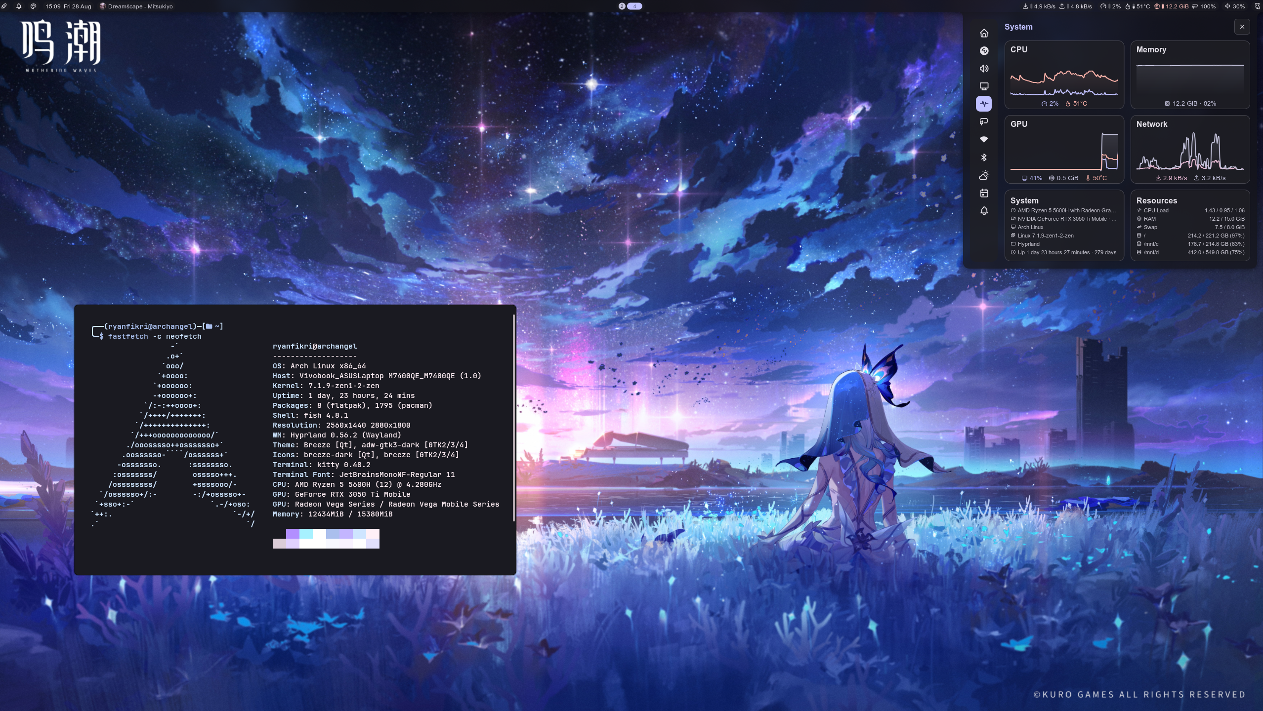 Arch Linux desktop
